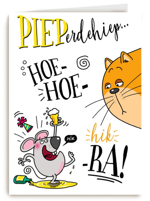 verjaardagskaart pieperdehiep hoera