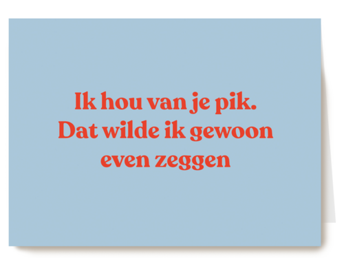 Ik hou van je pik andc
