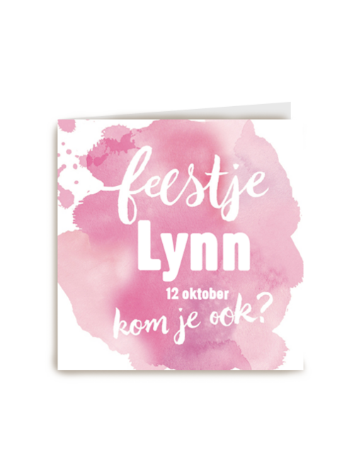 watercolor feestje meisje