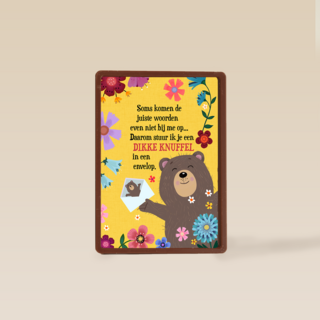 Sterkte kaart dikke knuffel in envelop