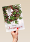 kerstkrans fijne feestdagen