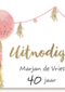verjaardagsfeest uitnodiging versiering