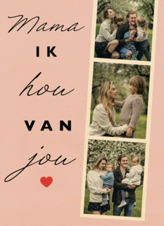 moederdag fotokaart hip mama ik hou van jou