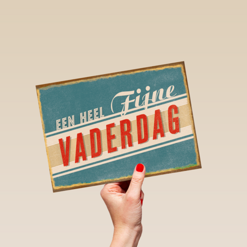vaderdag kaart klassiek een heel fijne vaderdag