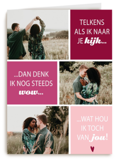 valentijnskaart foto telkens als ik naar je kijk