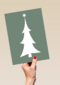 hallmark kerstkaart met kerstboom