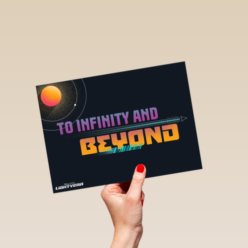 vriendschap kaart to infinity and beyond