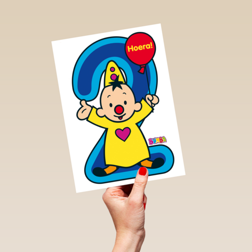 Bumba verjaardagskaart 2 jaar
