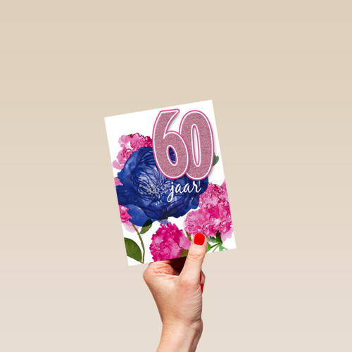 deze bloemen zijn voor je 60ste verjaardag
