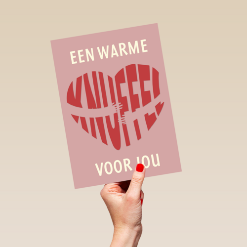 Sterkte kaart een warme knuffel voor jou