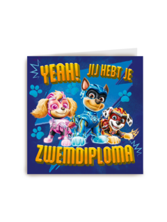 paw patrol zwemdiploma kaart