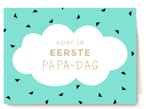Vaderdagkaart hip Voor je eerste papa dag