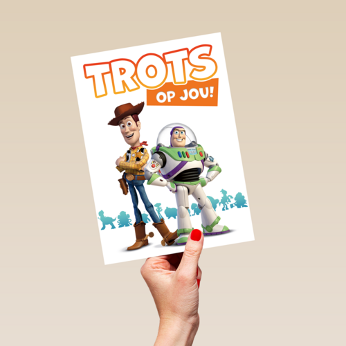 Toy Story kaart trots op jou