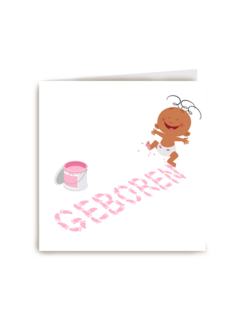 geboorte dochter verf grappig