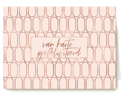 van harte gefeliciteerd met metallic patroon