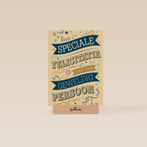 ombouw een speciale felicitatie voor een geweldig persoon