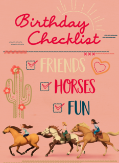 verjaardag kaart spirit birthday checklist