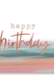 metallic happy birthday