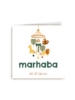 Geboorte felicitatie Arabisch meisje
