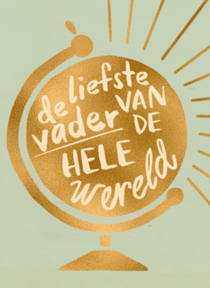 vaderdag kaart hip de liefste vader van de hele wereld