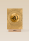 Verjaardagskaart leeftijden 40 Cheers to forty years goud