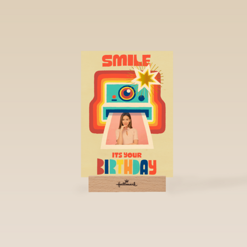 Smile its your birthday instant camera