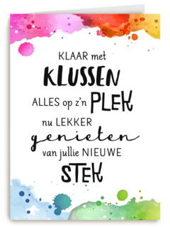 nieuwe woning nu lekker genieten kaart