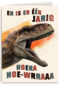 Dino tiger verjaardagskaart