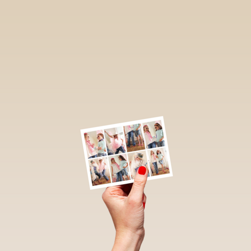 dubbele fotokaart acht foto