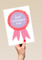Bedankt kaart thuiswerken best collegue ever roze