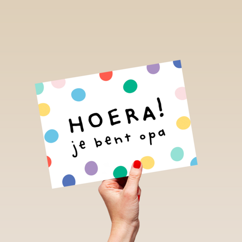 geboorte kleinkind hoera je bent opa