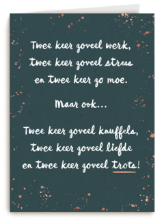 geboorte meerling 2x zoveel knuffelen