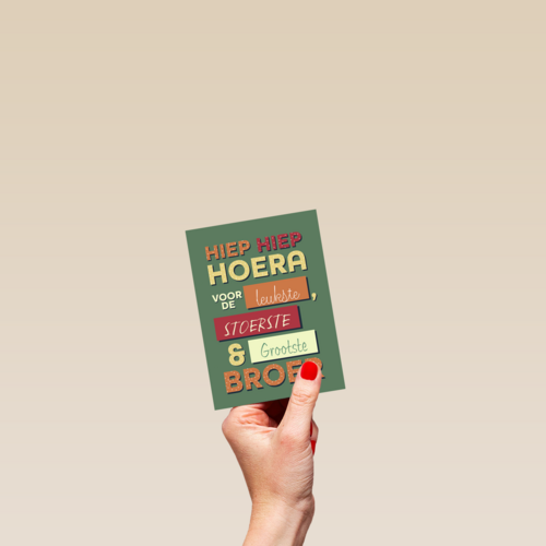 een verjaardagskaart voor een broer