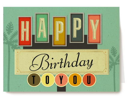 happy birthday sign for you