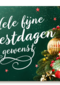 rijk versierde kerstboom met sierlijke tekst