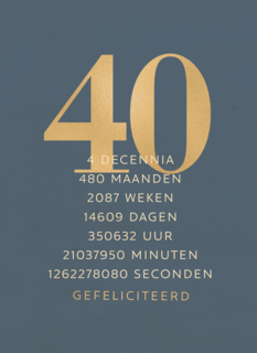 verjaardagskaart 40 4 decennia