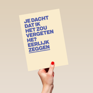 Je dacht dat ik het zou vergeten he andc