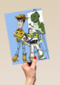 Rijksmuseum X Toy Story kaart Woody Buzz and Rex