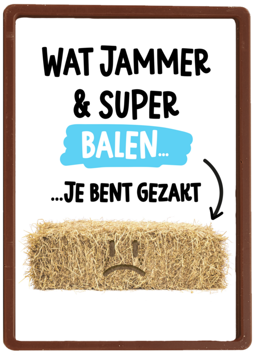Chocolade Kaart Diploma | Hallmark | Chocolade Kaart Hallmark | Diploma | Gezakt Kaart Balen