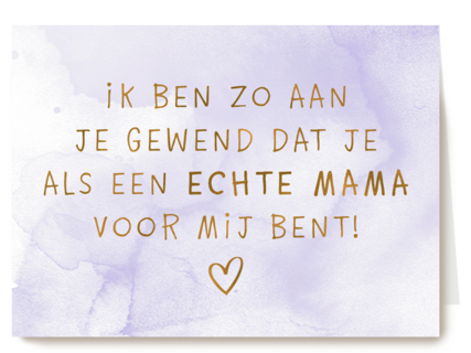 schoonmoeder als een mama voor mij kaart