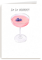 Verjaardagskaart cocktail sip sip hooray