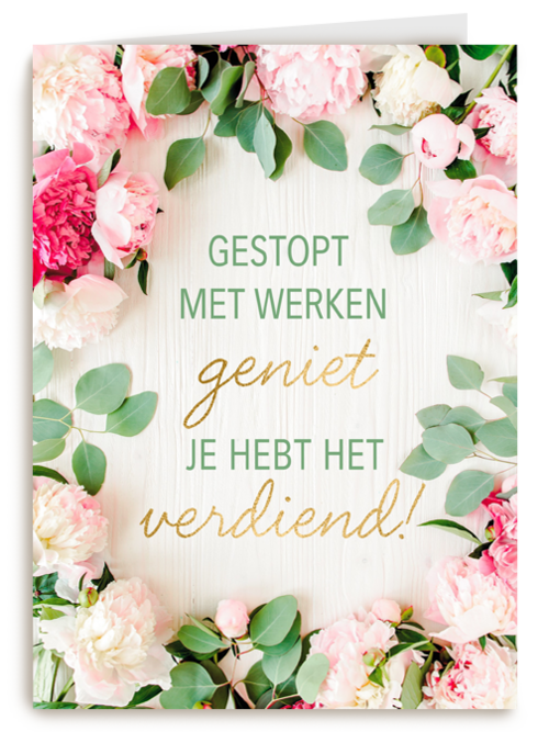 Kaart Hallmark | Pensioen | Gestopt Met Werken Je Hebt Het Verdiend