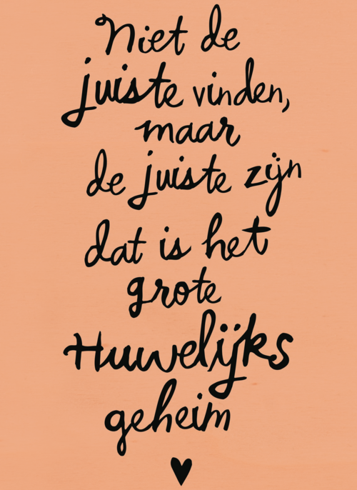 Houten Kaart Huwelijksjubileum | Houten Kaart Hallmark | Huwelijksjubileum | Niet De Juiste Vinden Maar De Juiste Zijn Trouw Kaart