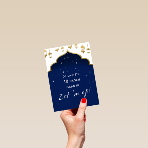 ramadan kaart de laatste 10 dagen