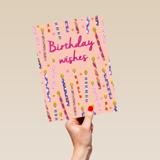 Birthday Wishes kaarsen