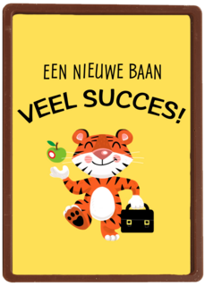 nieuwe baan kaart tijger met