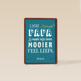 vaderdag kaart lieve bonus papa