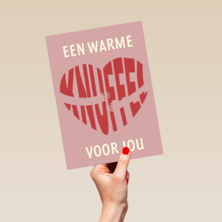 Sterkte kaart een warme knuffel voor jou