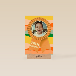 zwemdiploma fotokaart lintje