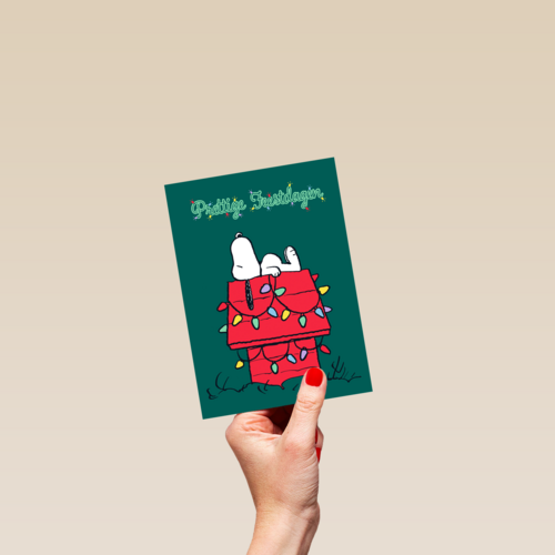 prettige feestdagen van snoopy